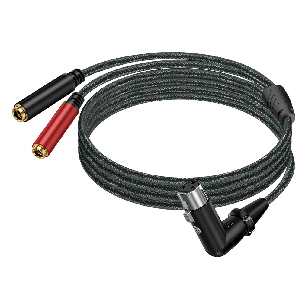 3Pin XLR Female To Dual 6.35mm - Earphone Splitter Jack บทวิจารณ์และราคา