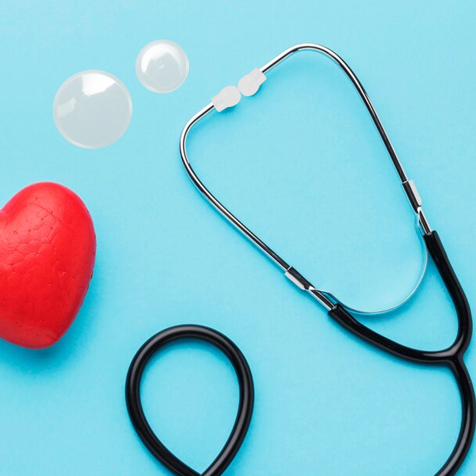 1Set Silicone Stethoscope Earb - Silicone Ear Tip Replacement บทวิจารณ์และราคา