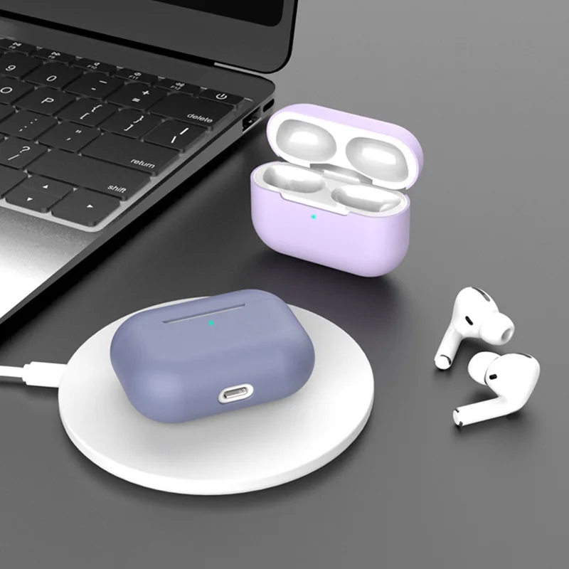 Silicone Case For Airpods Pro  - Earbuds Charging Case บทวิจารณ์และราคา