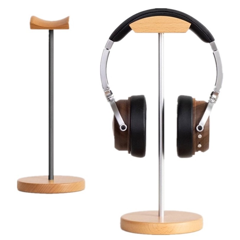 Black Walnut Wood & Aluminum H - Headphone Stand Desk บทวิจารณ์และราคา