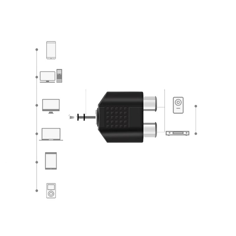1/2/4pcs 3.5 mm Jack Stereo AU - Earphone Splitter Jack บทวิจารณ์และราคา