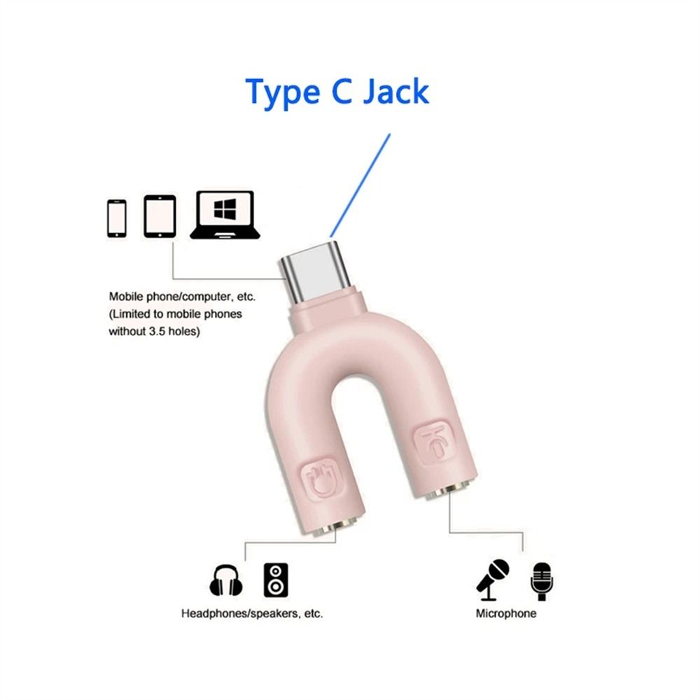 Adapter Microphone  Connector  - Earphone Splitter Jack บทวิจารณ์และราคา