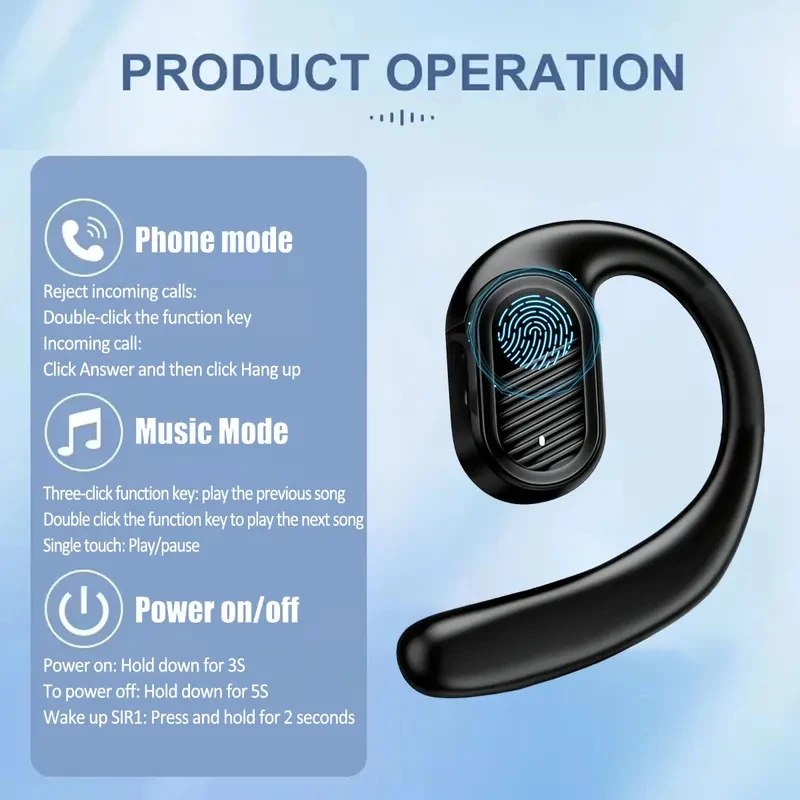 Bluetooth 5.4 Open Wireless Ea - Bluetooth Headset On Ear บทวิจารณ์และราคา
