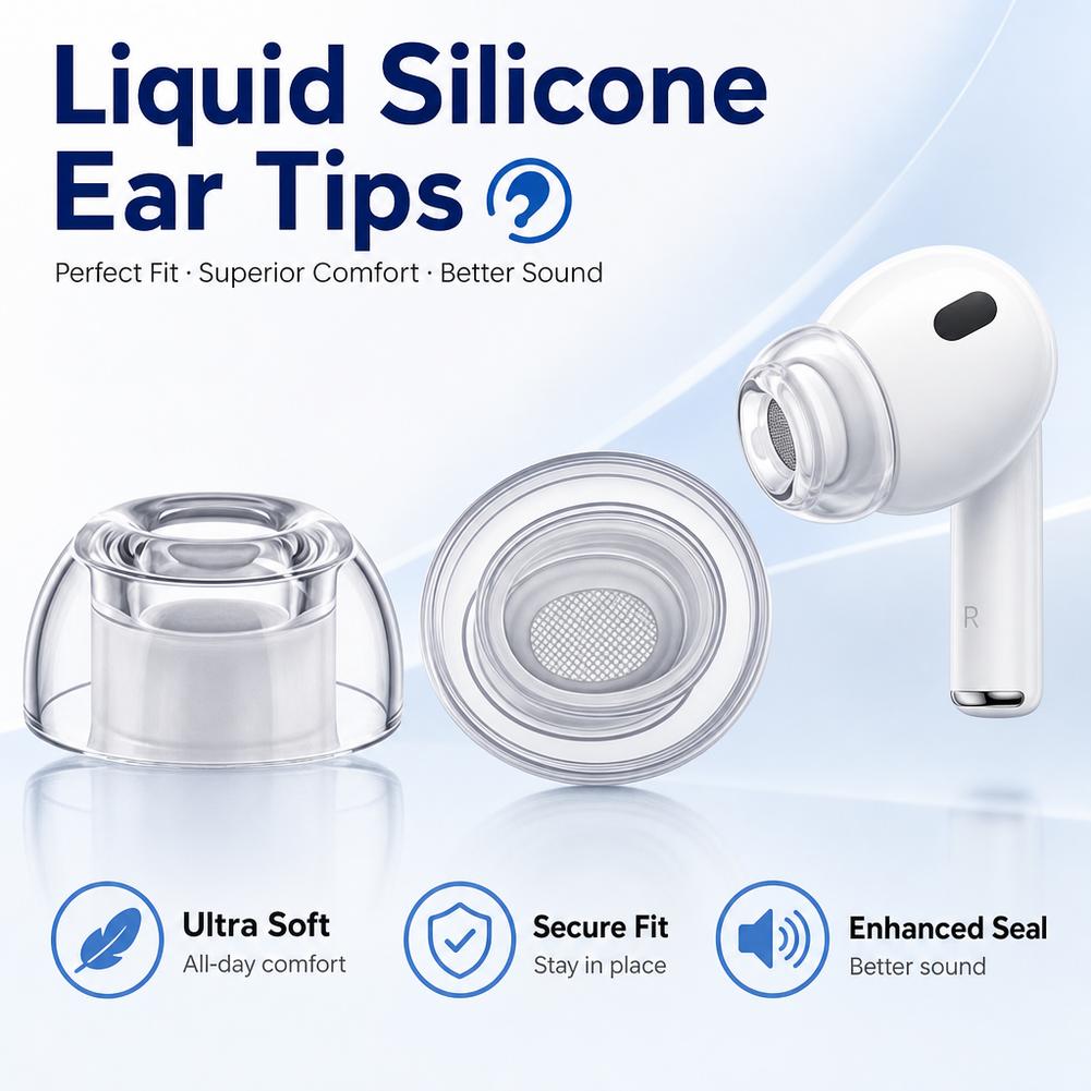 Silicone Ear Tips for AirPods  - Silicone Ear Tip Replacement บทวิจารณ์และราคา