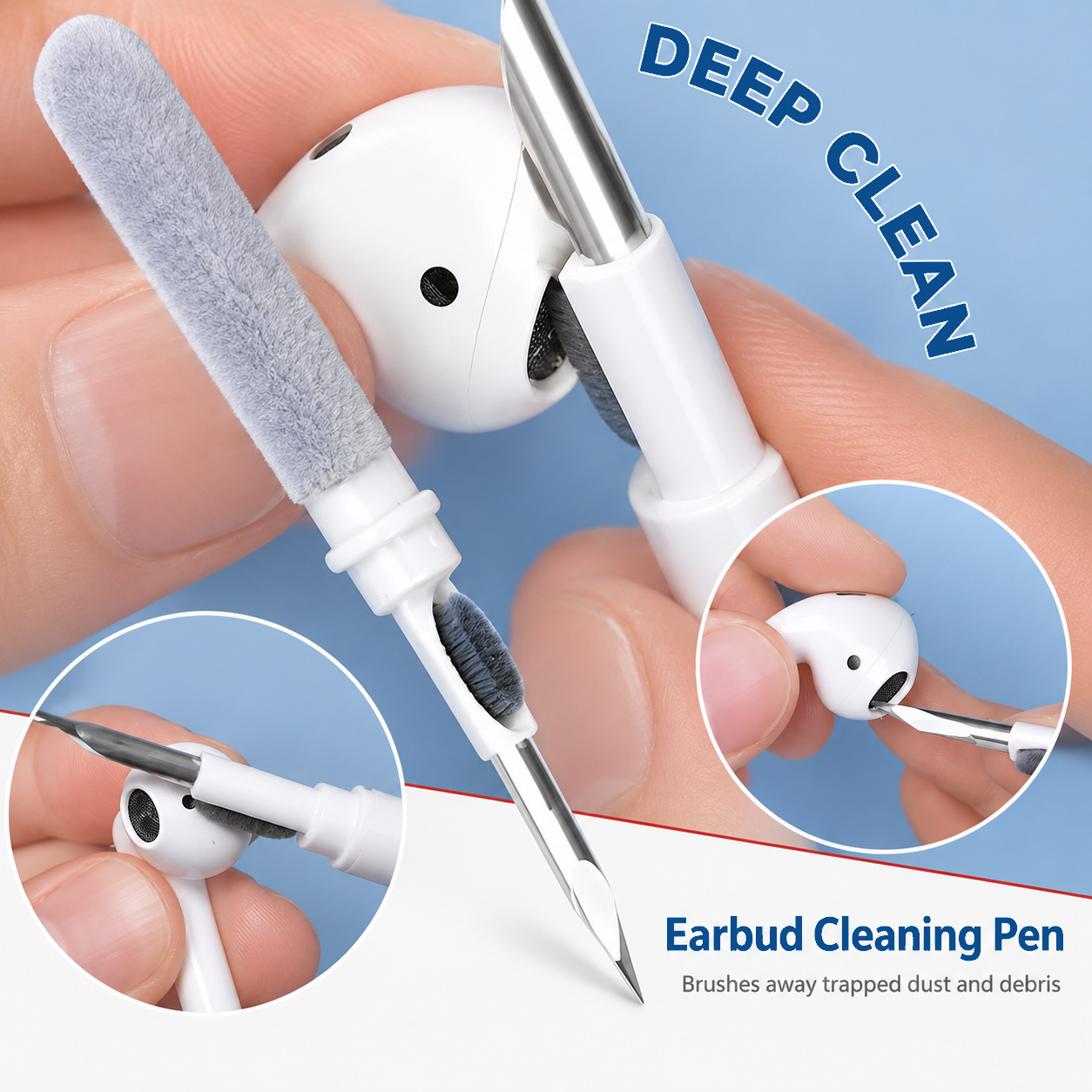 3-in-1 Earbud Cleaning Pen wit - Earbuds Charging Case บทวิจารณ์และราคา