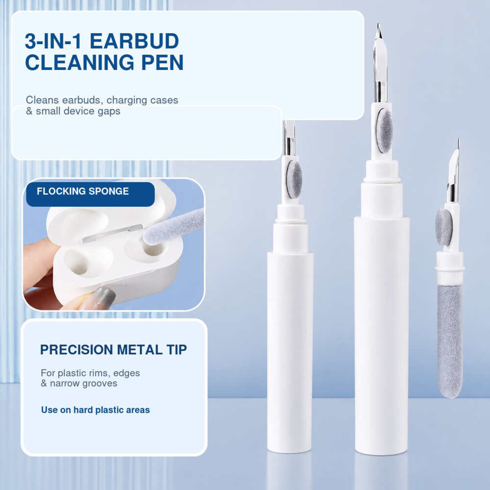3-in-1 Earbud Cleaning Pen wit - Earbuds Charging Case บทวิจารณ์และราคา