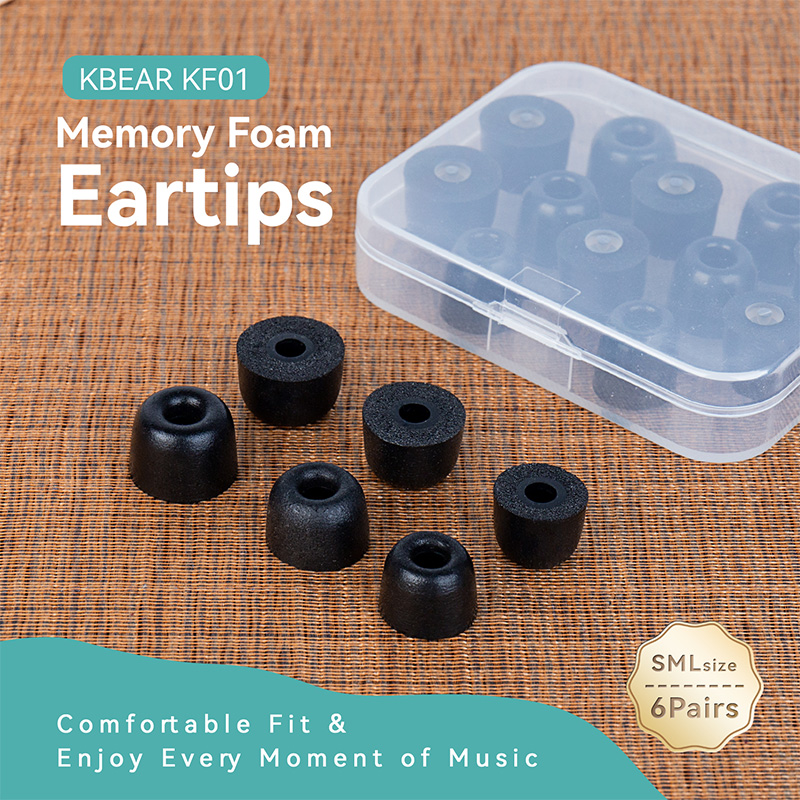 KBEAR KF01 Memory Foam Eartips - Earphone Foam Tip บทวิจารณ์และราคา