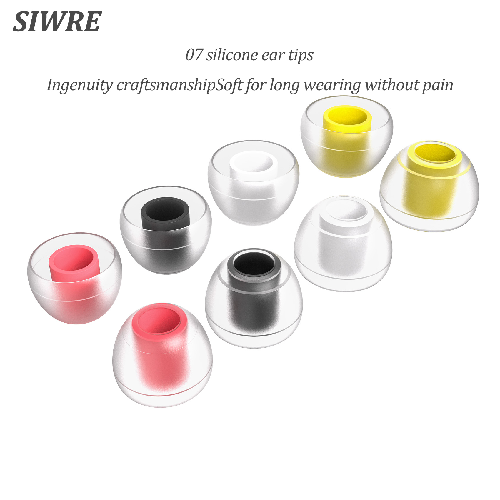 SIWRE 07 Silicone Eartips For  - In Ear Monitor Iem บทวิจารณ์และราคา