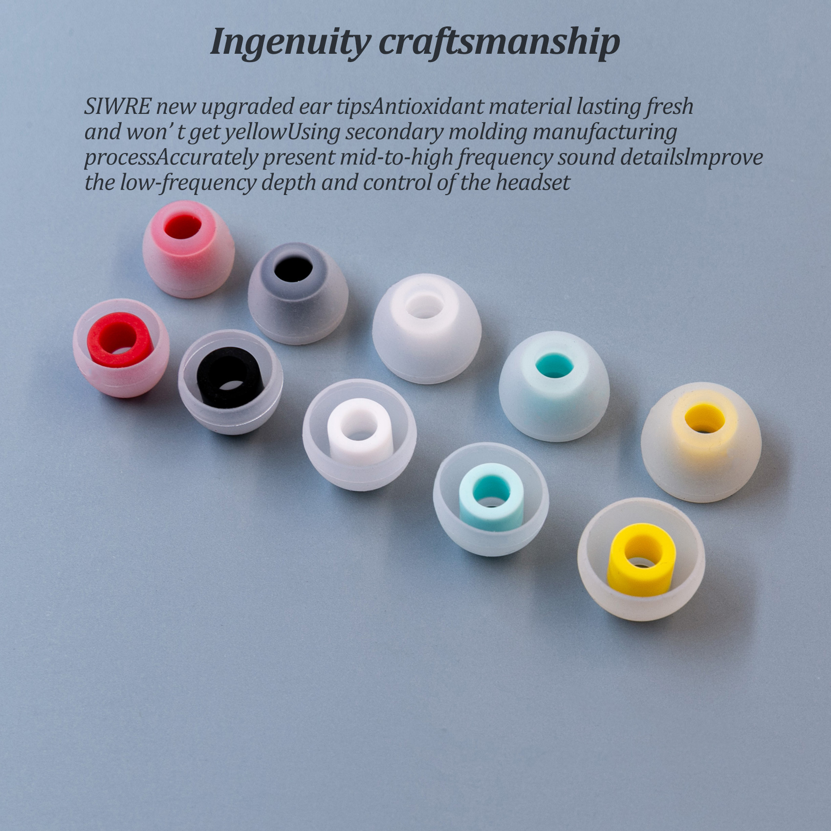 SIWRE 07 Silicone Eartips For  - In Ear Monitor Iem บทวิจารณ์และราคา