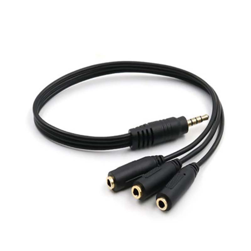 【C】3.5mm 3-Way Port Aux Audio  - Earphone Splitter Jack บทวิจารณ์และราคา