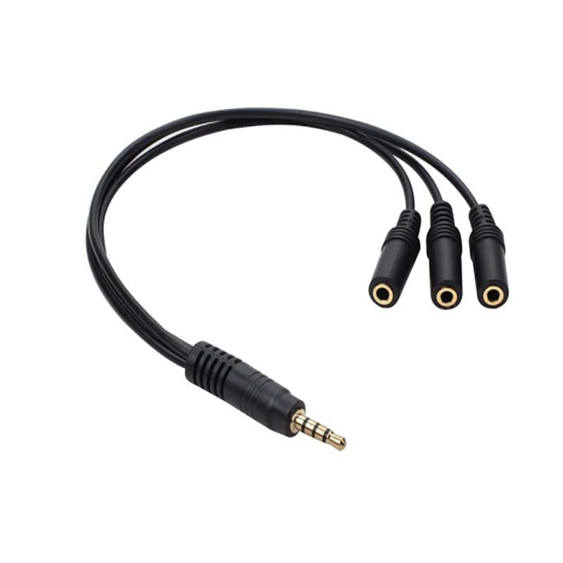 【C】3.5mm 3-Way Port Aux Audio  - Earphone Splitter Jack บทวิจารณ์และราคา