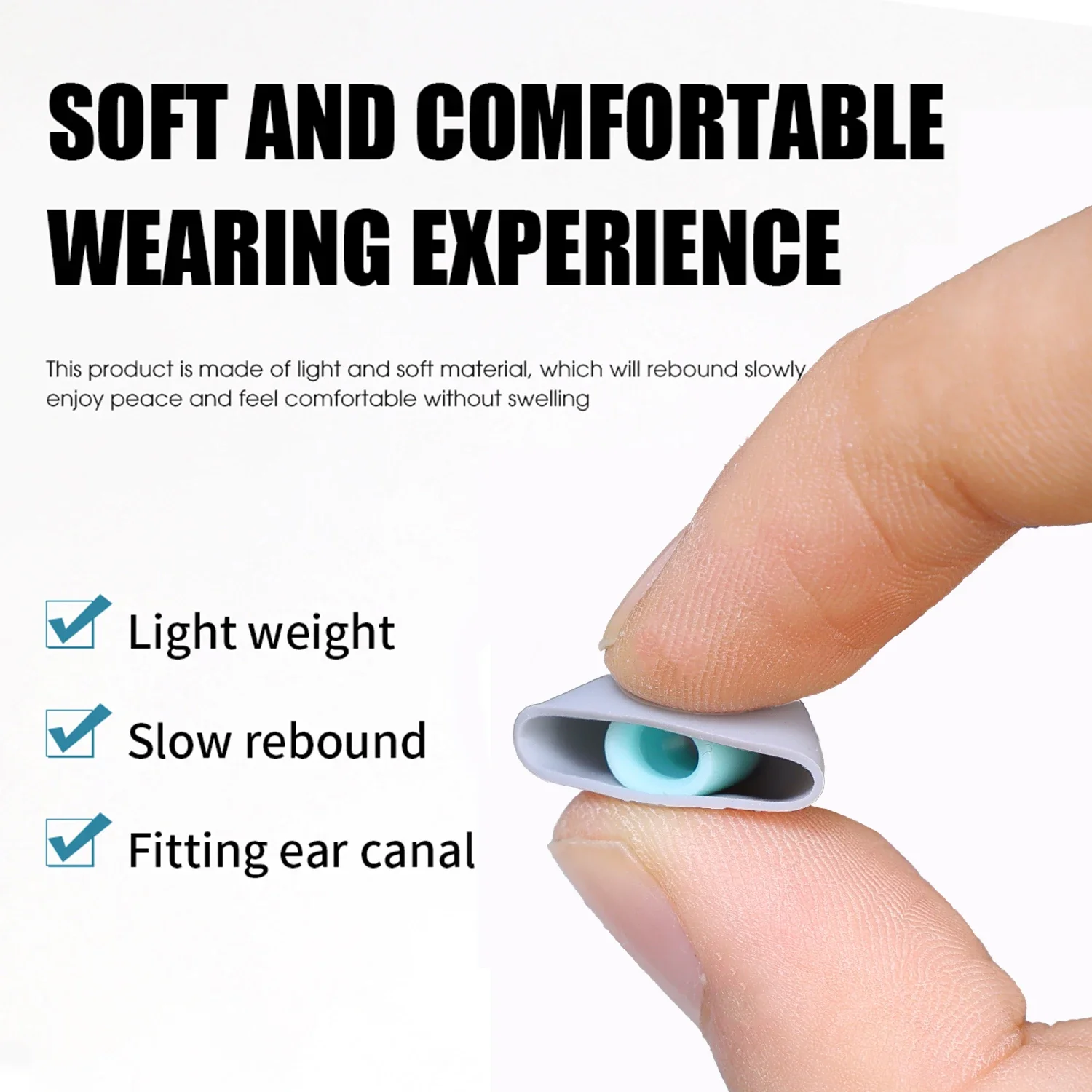 Noise Cancelling Earbuds Soft  - Silicone Ear Tip Replacement บทวิจารณ์และราคา