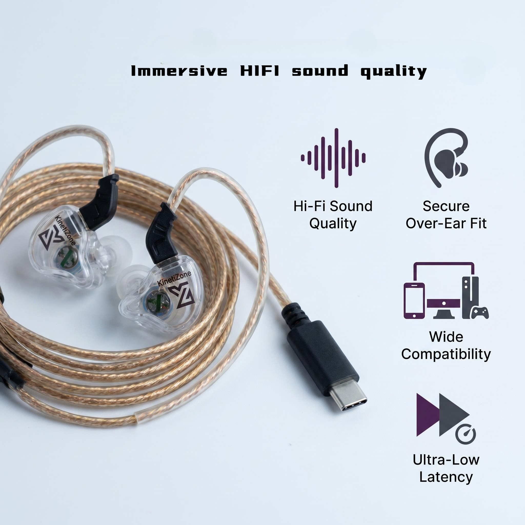 Transparent Shell ACS Acoustic - Wired Earphone Mic บทวิจารณ์และราคา