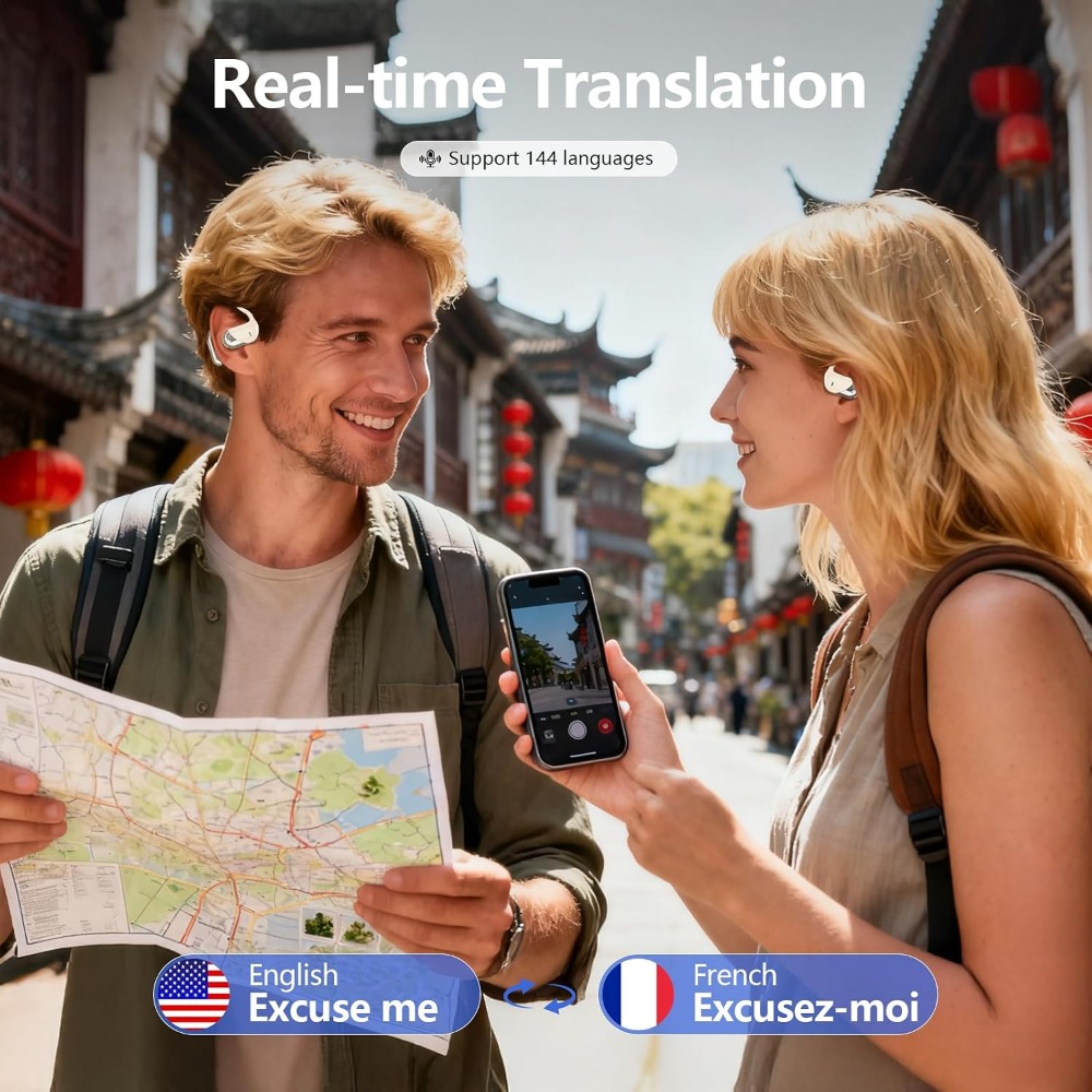144 Language Real-time Transla - Earbuds Charging Case บทวิจารณ์และราคา