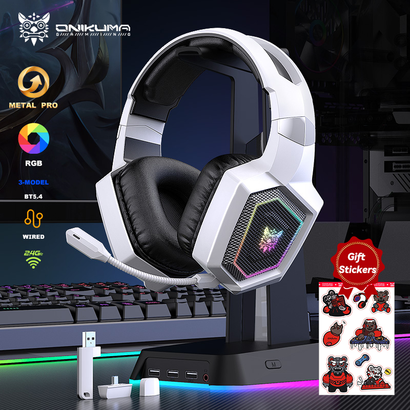 ONIKUMA 2.4GHz Wireless Gaming - Gaming Headset Rgb บทวิจารณ์และราคา