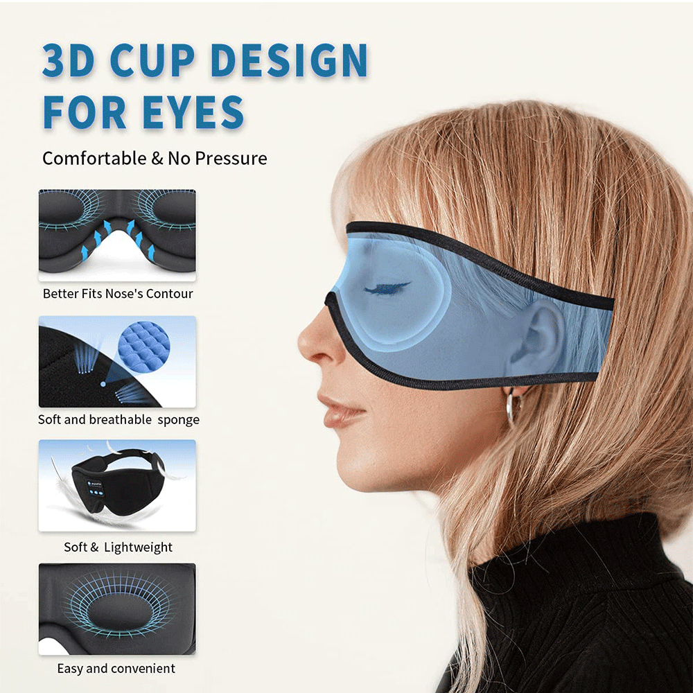 Mask For Sleep Headphones Blue - Noise Cancelling Headphone บทวิจารณ์และราคา