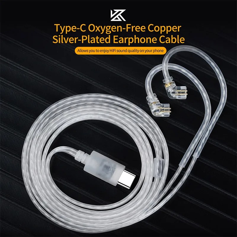 KZ Earphones Type-c 2PIN Cable - Wired Earphone Mic บทวิจารณ์และราคา