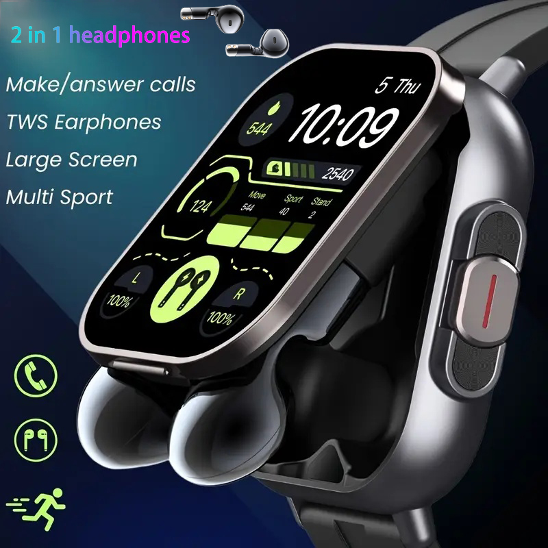 New TWS 2 in 1 Smart Watch wit - Earbuds Charging Case บทวิจารณ์และราคา