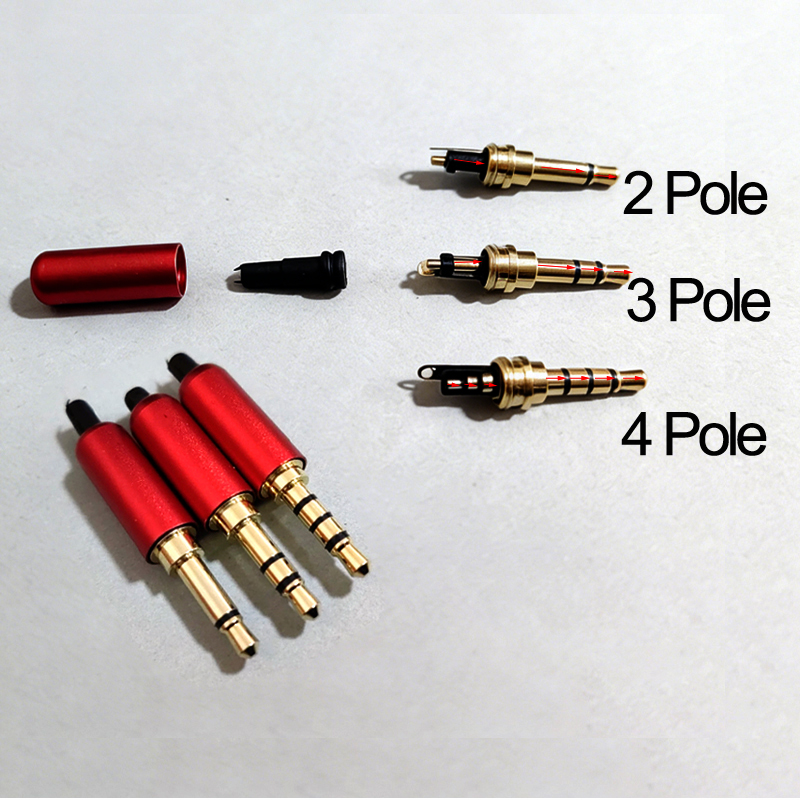 1PC 3.5MM Audio Connector 2/3/ - Audiophile Headphone Wired บทวิจารณ์และราคา