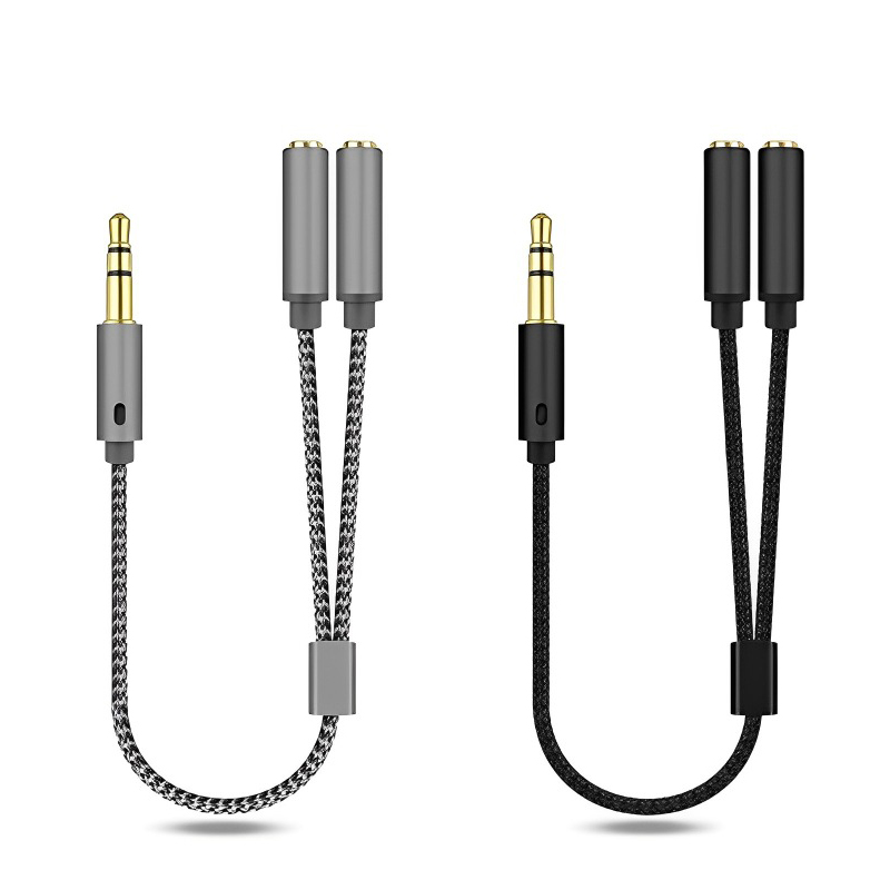 3.5mm Audio Splitter Y Jack 1  - Earphone Splitter Jack บทวิจารณ์และราคา