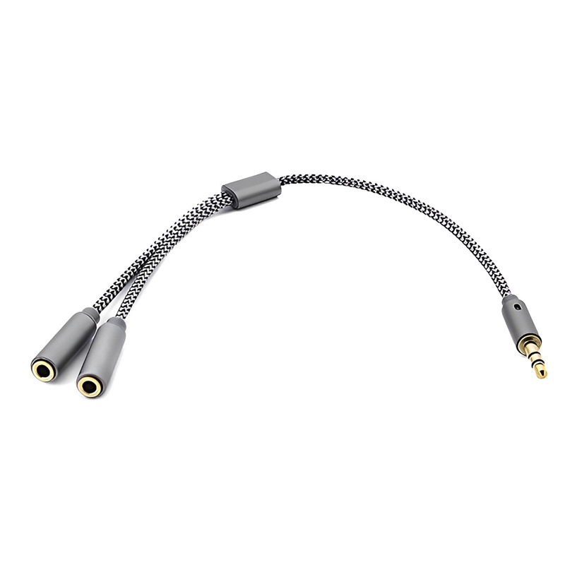 3.5mm Audio Splitter Y Jack 1  - Earphone Splitter Jack บทวิจารณ์และราคา